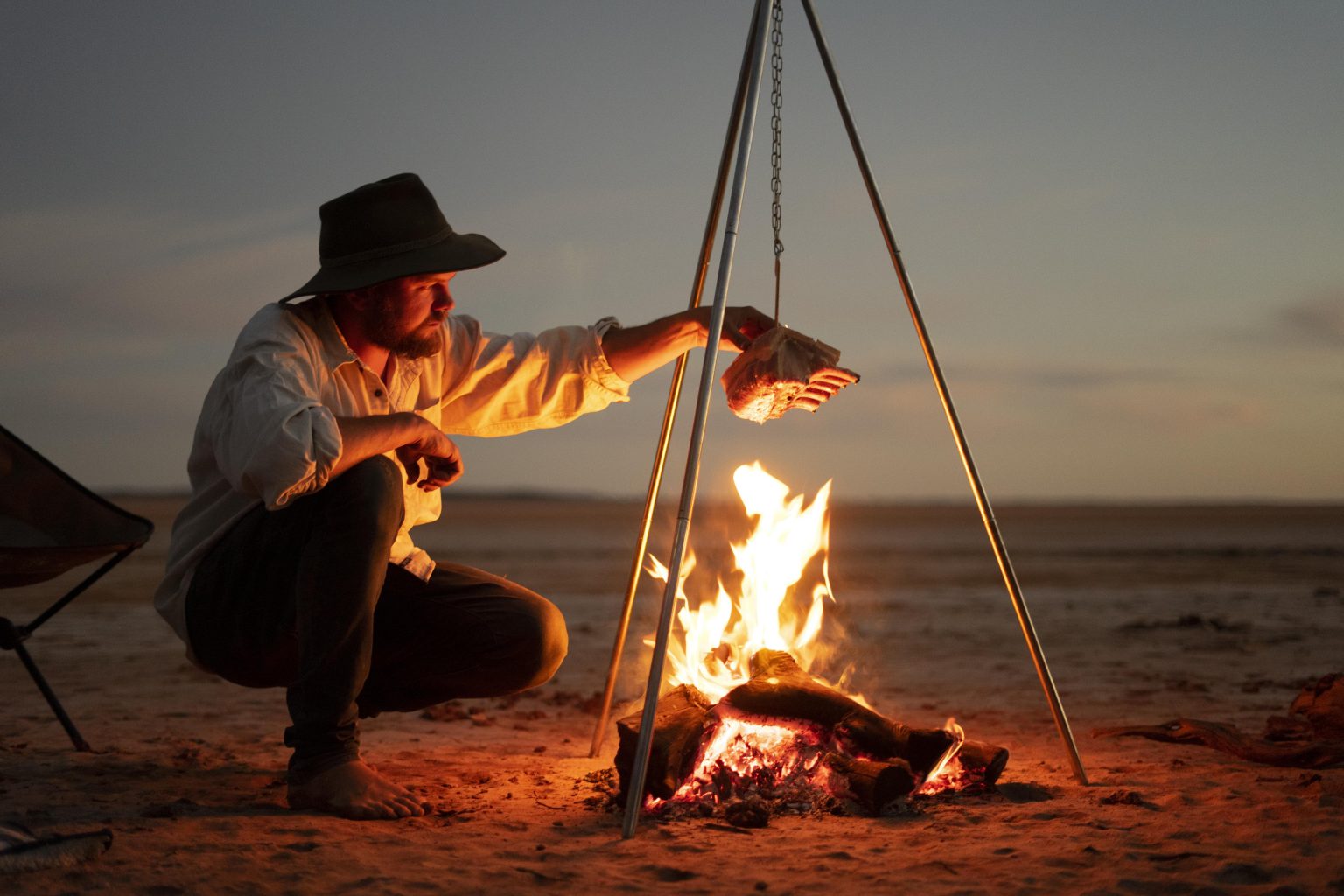 SETTING UP A COOKING FIRE LIKE A PRO - Harry Fisher