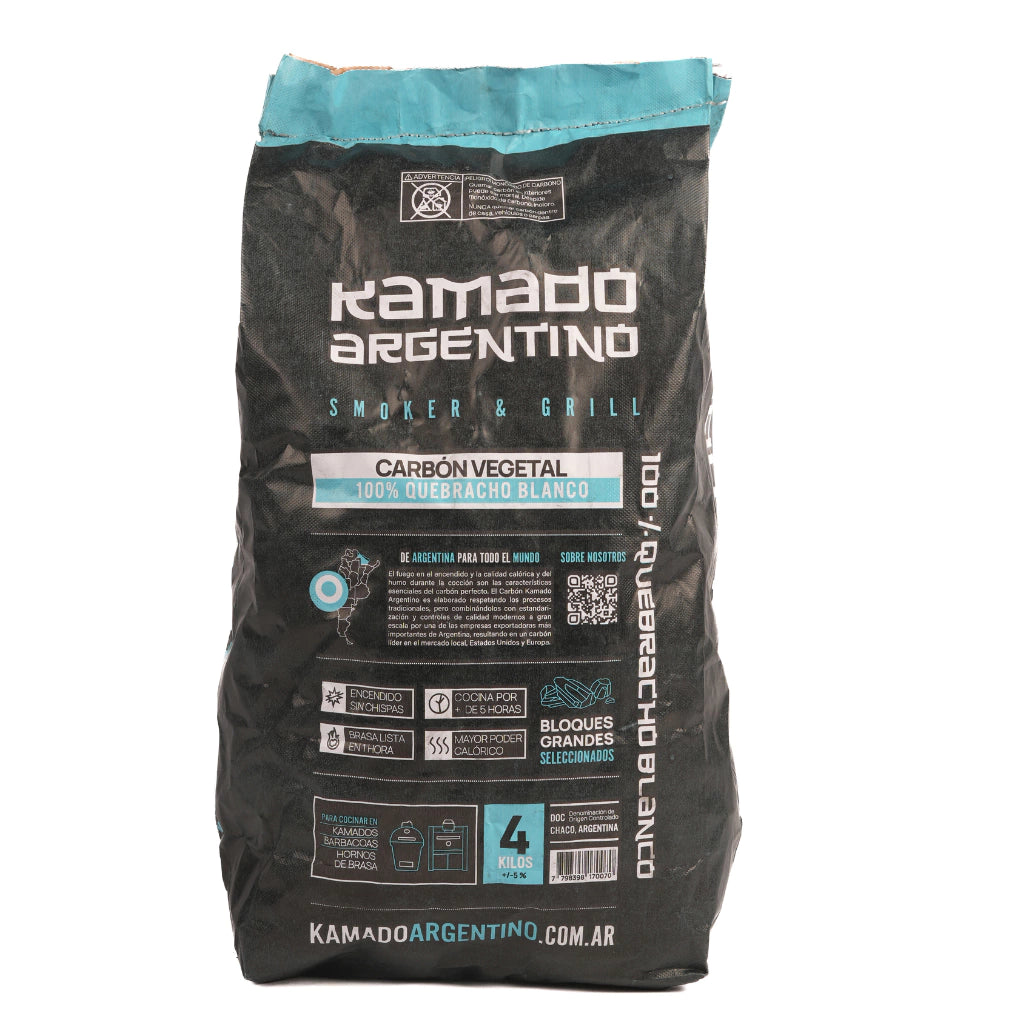 Kamado Argentino White Quebracho Lump Charcoal 4kg