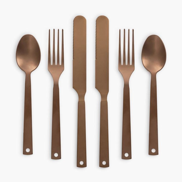 Barebones Copper Flatware (Set of 2)