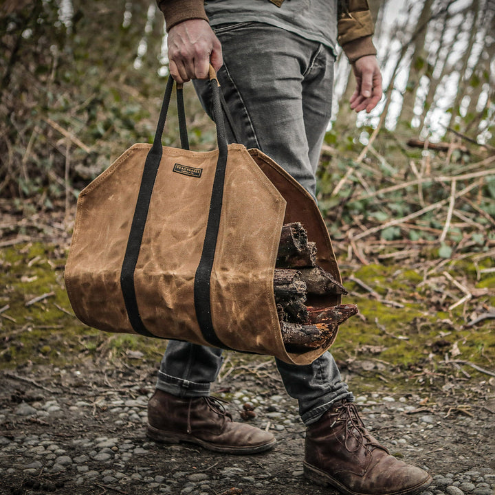 Readywares Waxed Canvas Log Carrier