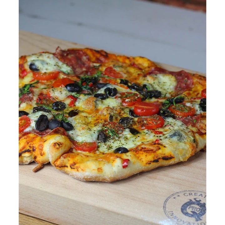 ProQ Pizza Stone + Steel Carry Rack