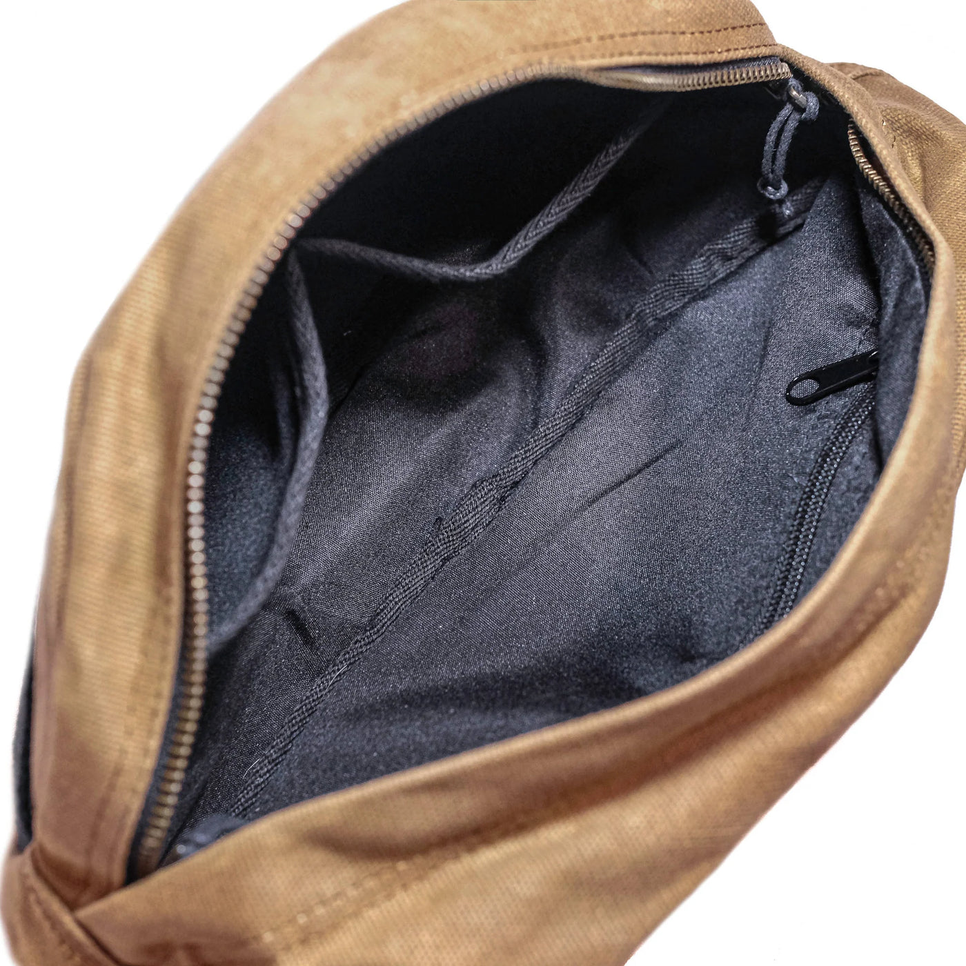 Readywares Waxed Canvas Bum Bag / Waist Pack FOOD OVER FIRE