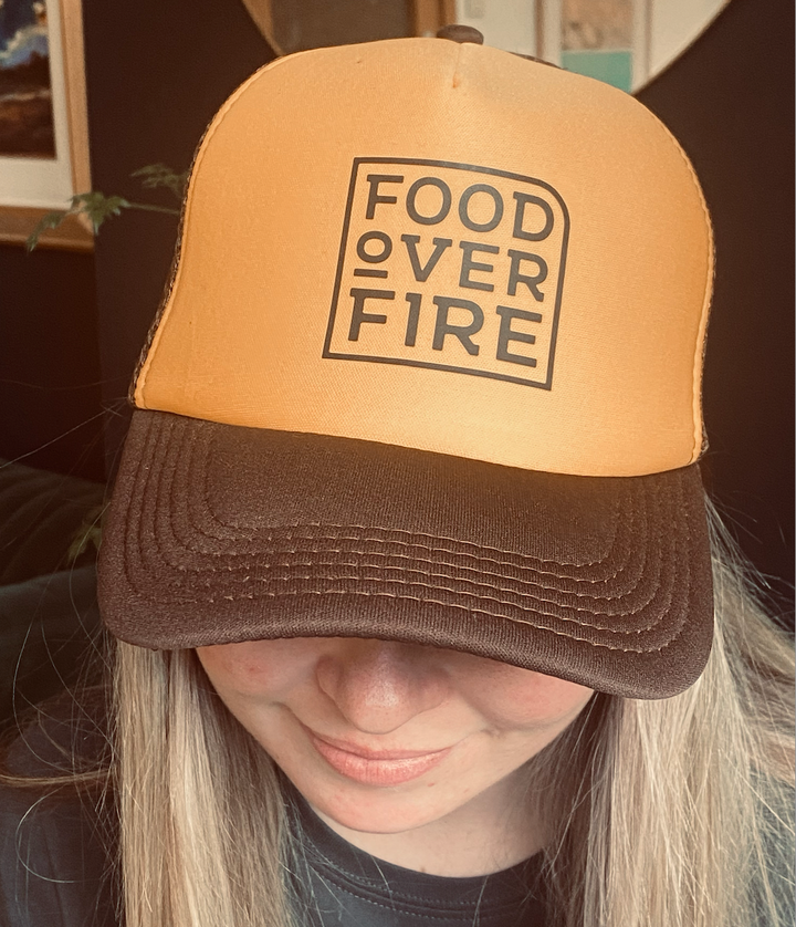 FOOD OVER FIRE TRUCKER CAP